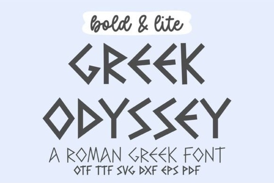 Greek Odyssey Font